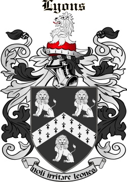 Lyons family crest