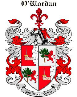 O'RIORDAN family crest O'RIORDAN family crest