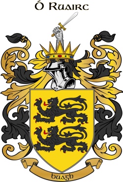 ROURKE family crest ROURKE family crest